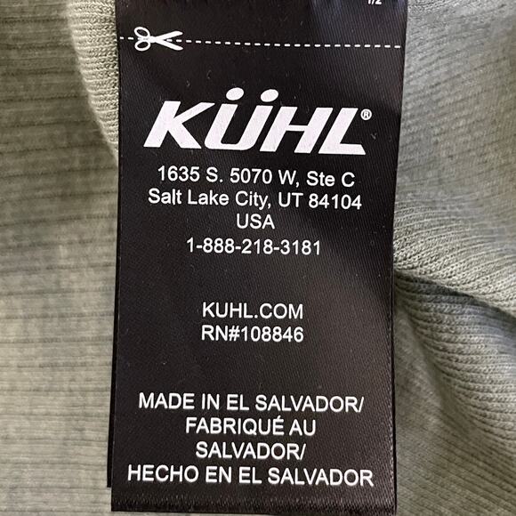 Kuhl Verona Rib Long Sleeve Shirt Green Small - Picture 10 of 11